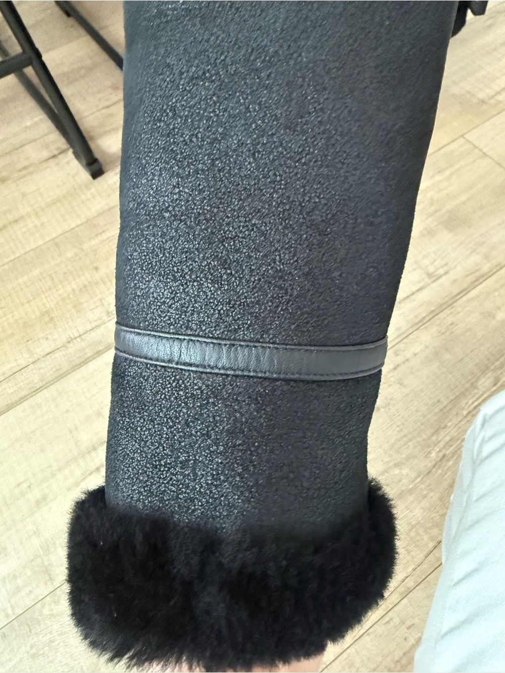 Overland Black (real) Shearling Moto Jacket - Women - Picture 8 of 11